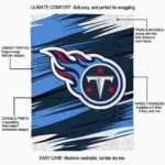 tennessee titans paint streaks navy white blanket new arrival