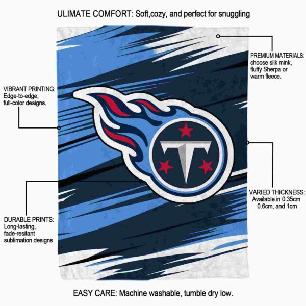 tennessee titans paint streaks navy white blanket new arrival