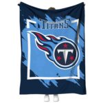 tennessee titans splatter effect navy blanket best selling
