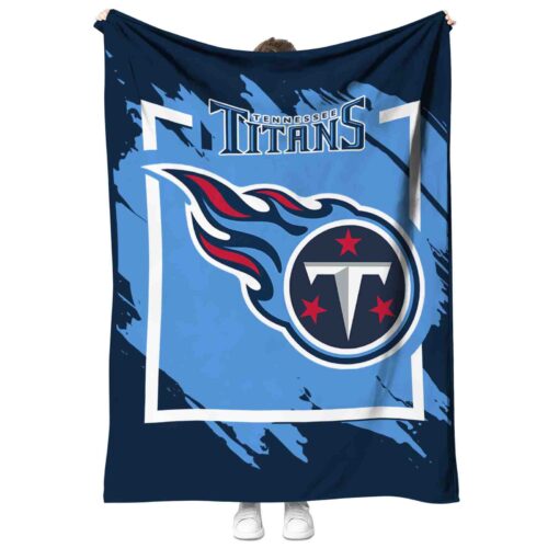 tennessee titans splatter effect navy blanket best selling