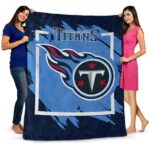 tennessee titans splatter effect navy blanket fashion forward