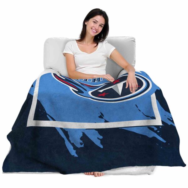 tennessee titans splatter effect navy blanket latest model