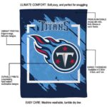 tennessee titans splatter effect navy blanket new arrival