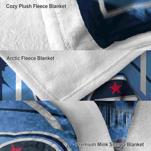 tennessee titans splatter effect navy blanket premium grade
