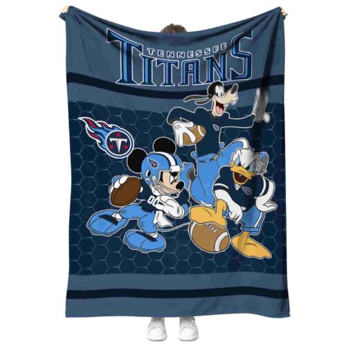 tennessee titans three musketeers navy blanket best selling