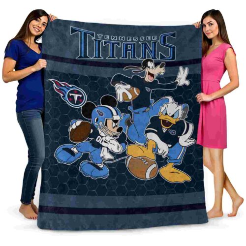 tennessee titans three musketeers navy blanket fashion forward