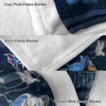 tennessee titans three musketeers navy blanket best selling