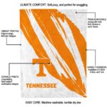 tennessee volunteers brushstrokes orange white blanket best selling