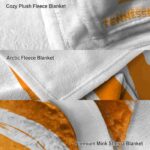 tennessee volunteers brushstrokes orange white blanket best selling