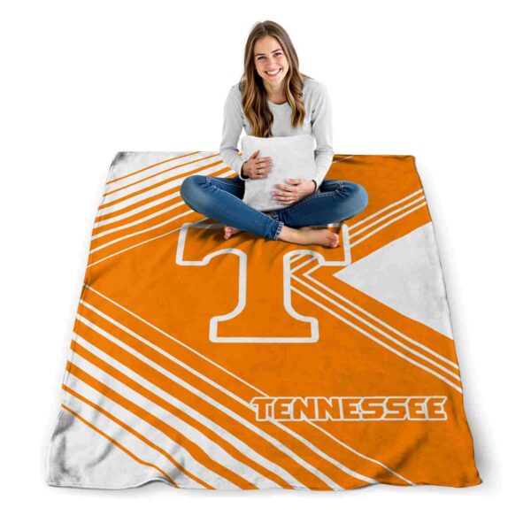tennessee volunteers diagonal stripes orange blanket high quality