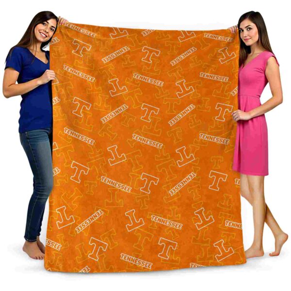 tennessee volunteers diehard fans orange blanket fashion forward