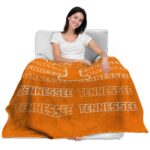 tennessee volunteers fan pride orange blanket latest model