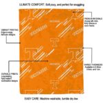 tennessee volunteers fan spirit orange blanket best selling
