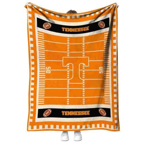 tennessee volunteers football field orange blanket best selling