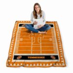 tennessee volunteers football field orange blanket high quality