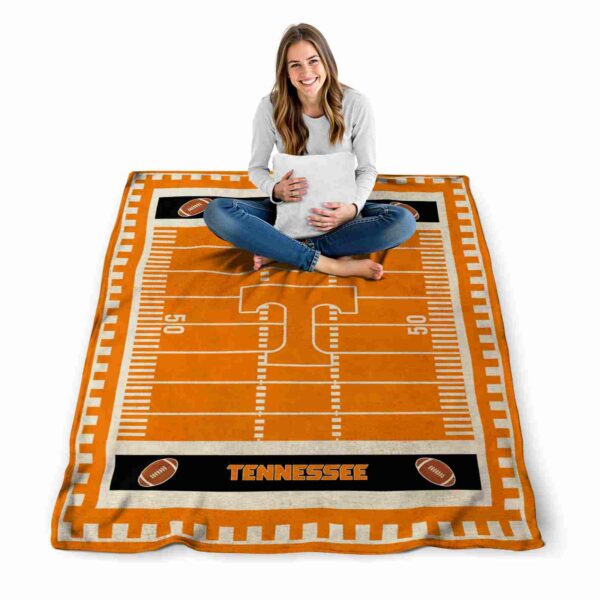 tennessee volunteers football field orange blanket high quality