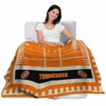 tennessee volunteers football field orange blanket latest model