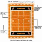 tennessee volunteers football field orange blanket new arrival