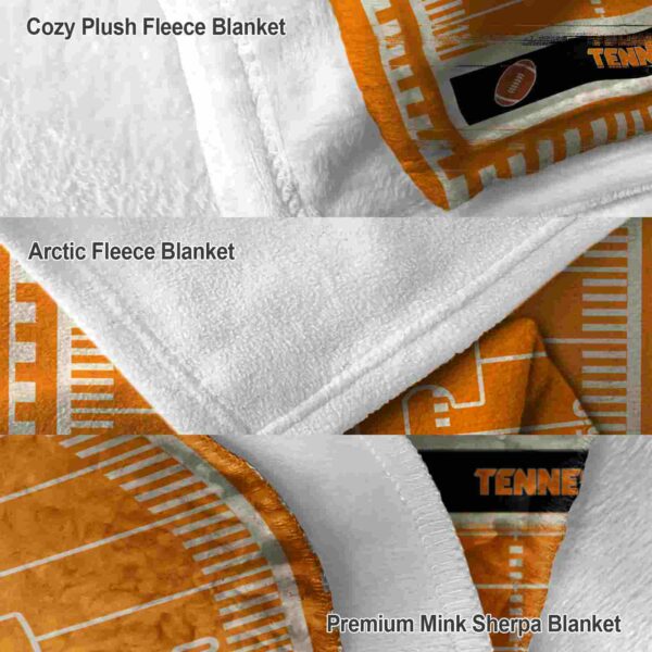 tennessee volunteers football field orange blanket premium grade
