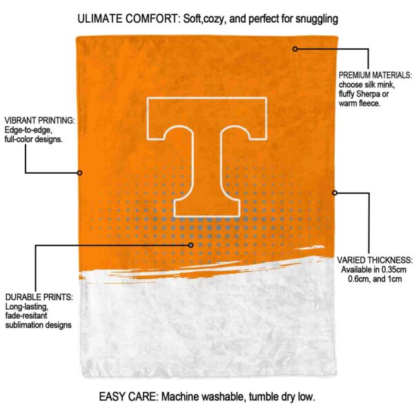 tennessee volunteers gradient dots orange blanket new arrival