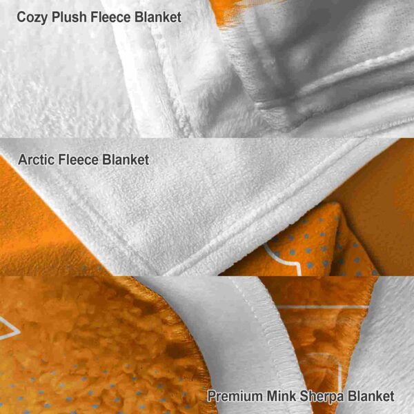 tennessee volunteers gradient dots orange blanket premium grade