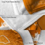 tennessee volunteers grunge texture orange blanket premium grade
