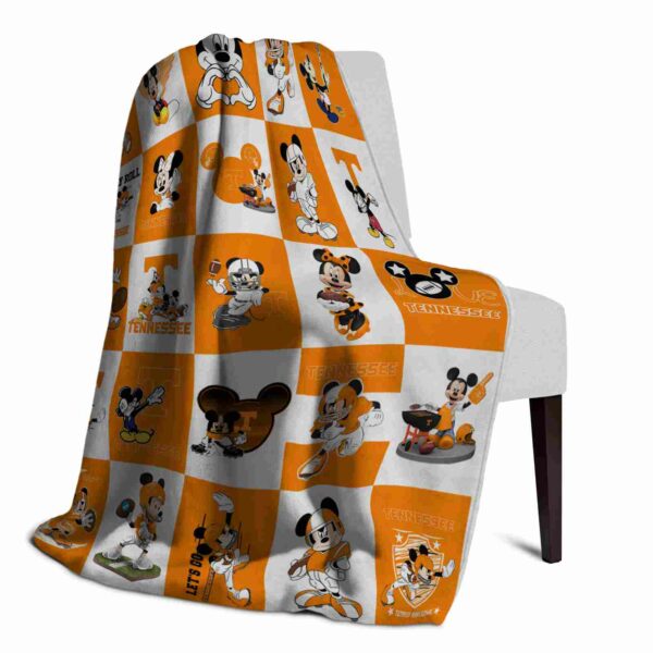 tennessee volunteers mickey minnie orange white blanket top rated