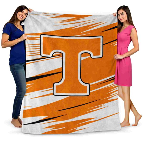 tennessee volunteers paint streaks orange white blanket fashion forward