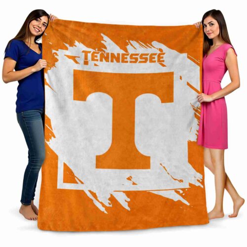 tennessee volunteers splatter effect orange blanket fashion forward