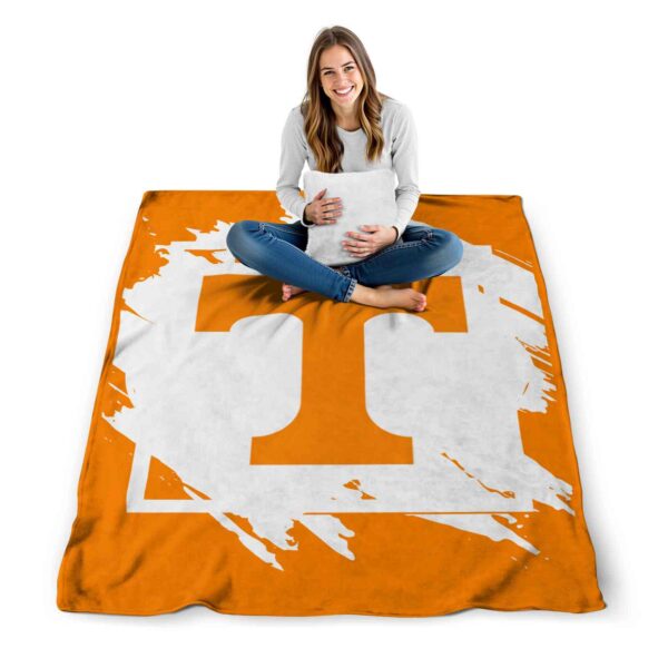 tennessee volunteers splatter effect orange blanket high quality