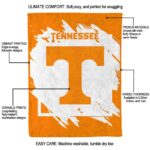 tennessee volunteers splatter effect orange blanket new arrival