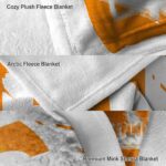 tennessee volunteers splatter effect orange blanket premium grade