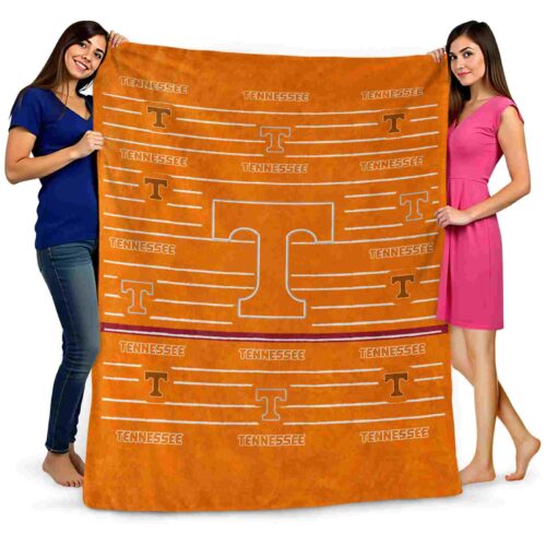 tennessee volunteers striped pattern orange blanket fashion forward