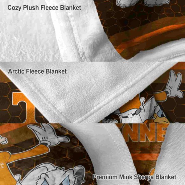 tennessee volunteers three musketeers orange blanket premium grade