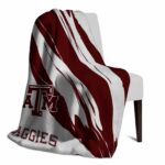 texas am aggies brushstrokes maroon white blanket best selling
