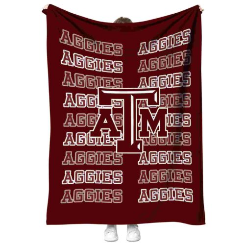 texas am aggies fan pride maroon blanket best selling
