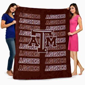 texas am aggies fan pride maroon blanket fashion forward