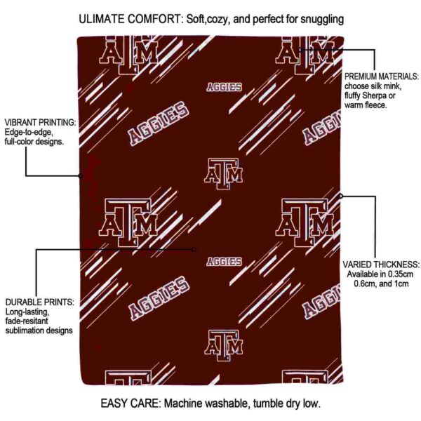 texas am aggies fan spirit maroon blanket new arrival