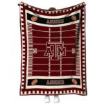 texas am aggies football field maroon blanket best selling