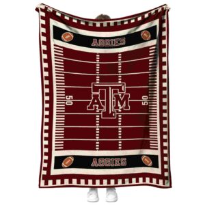 texas am aggies football field maroon blanket best selling