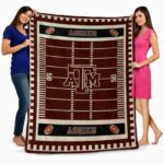 texas am aggies football field maroon blanket best selling