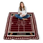texas am aggies football field maroon blanket best selling