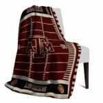 texas am aggies football field maroon blanket best selling