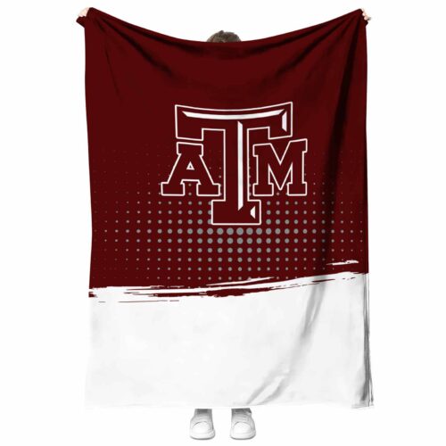 texas am aggies gradient dots maroon blanket best selling