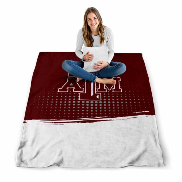 texas am aggies gradient dots maroon blanket high quality