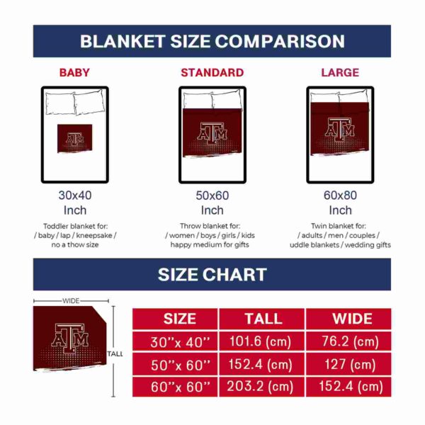 texas am aggies gradient dots maroon blanket trendy