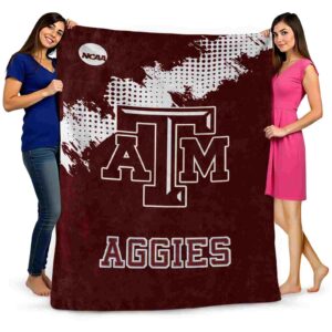texas am aggies grunge texture maroon blanket fashion forward