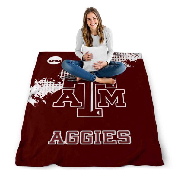 texas am aggies grunge texture maroon blanket high quality