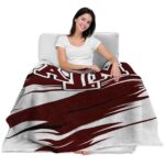 texas am aggies paint streaks maroon white blanket best selling