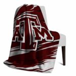 texas am aggies paint streaks maroon white blanket best selling